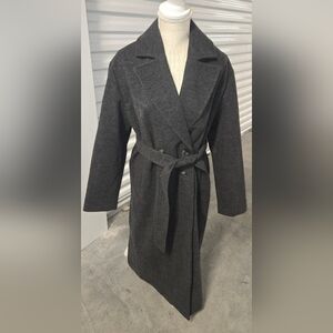 Charcoal Textured Coat - M